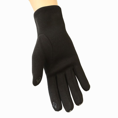 Christmas 22x16cm Windproof Heated Gloves Grid Winter Ladies Mittens Fleece Thick