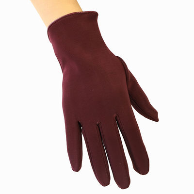 Polyester Winter Warm Gloves Fashion Classic Red Stretch