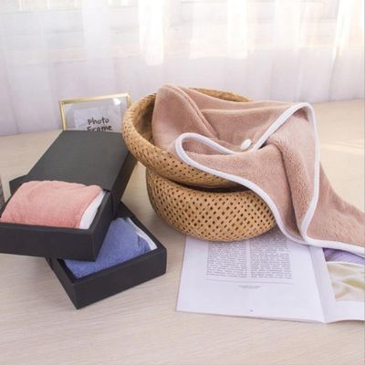 400gsm Coral Fleece Microfiber Turban Towel Quick Magic Drying