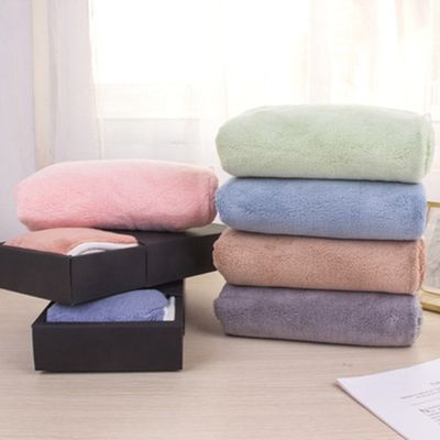 400gsm Coral Fleece Microfiber Turban Towel Quick Magic Drying