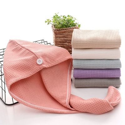 Soft Quick Dry 300gsm Microfiber Hair Towel Wrap Friendly For Long Hair