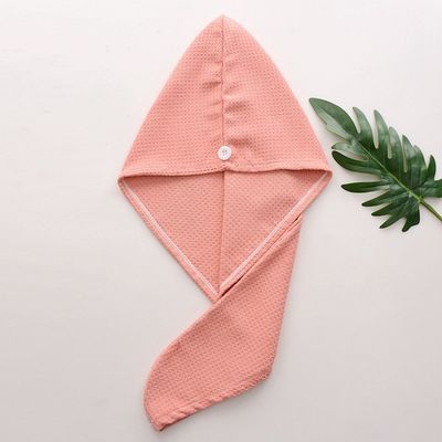 Hair Drying 25x65cm Microfiber Turban Towel Super Water Absorbent