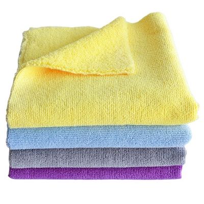 500gsm Yellow Car Detailing Cloths Towel For Windshield Cleaning