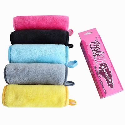 Custom Microfiber Makeup Remover Cloth Portable 18x40cm