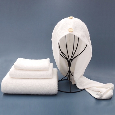 100% Cotton White Natural Microfibre Bath Towel Sheet Set Daily Cleaning