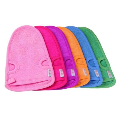 Multi Color Body Scrub Hand Gloves Skin Exfoliating Mitt For Self Tanning Preparation