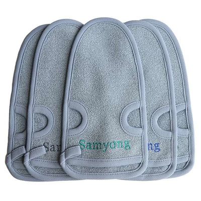 Custom Logo 22x12.5cm Exfoliating Bath Gloves SGS
