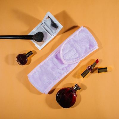 Polyester 9x62cm Face Cleansing Headband Sweat Absorbing