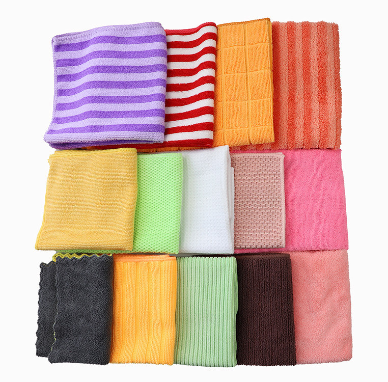 Reusable High Absorbency Custom Microfiber Cleaning Cloth Multi Purpose 30x30cm