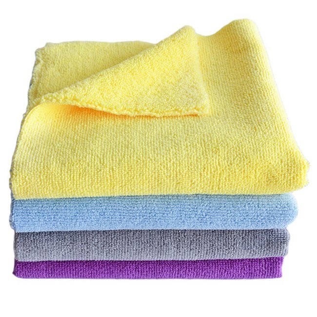 500gsm Yellow Car Detailing Cloths Towel For Windshield Cleaning